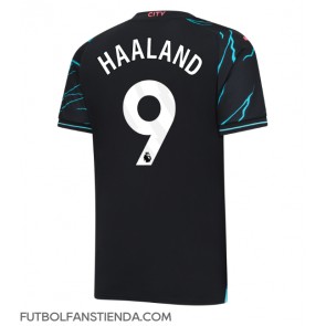 Manchester City Erling Haaland #9 Tercera Equipación 2023-24 Manga Corta